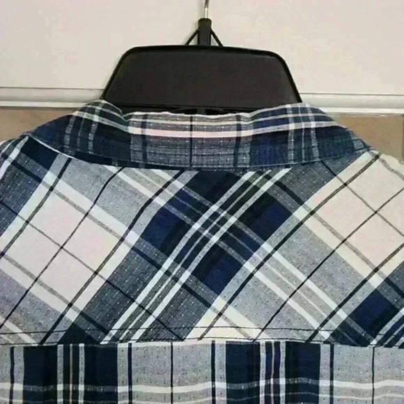 Red Head Men's Blue Plaid Button Down 100% Cotton 2XL Work Casual Outdoors Fall - Picture 4 of 9